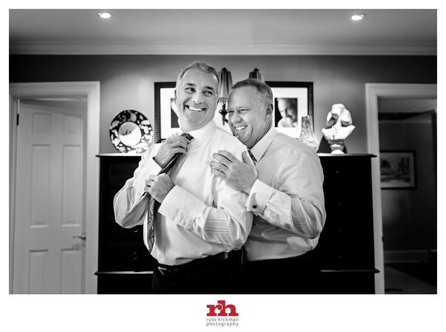 A Same Sex Couple help each other get ready for thier Philadelphia Wedding.